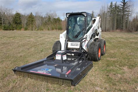 low flow brush cutter for skid steer|skid steer hydraulic brush cutter.